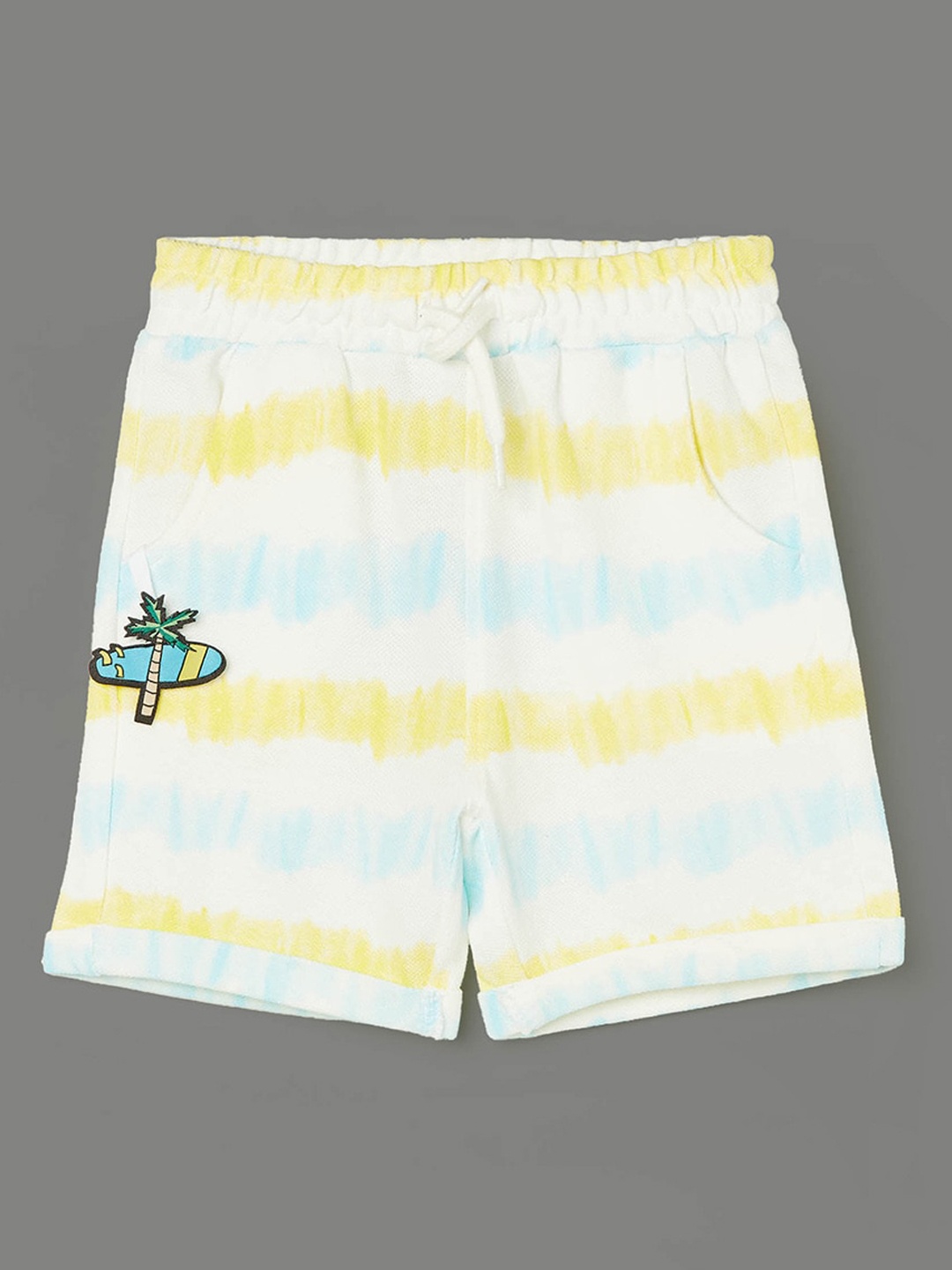

Juniors by Lifestyle Boys Striped Mid-Rise Shorts, White