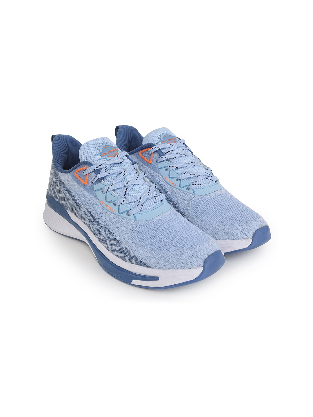 Columbus Men Mesh Running Shoes, Blue