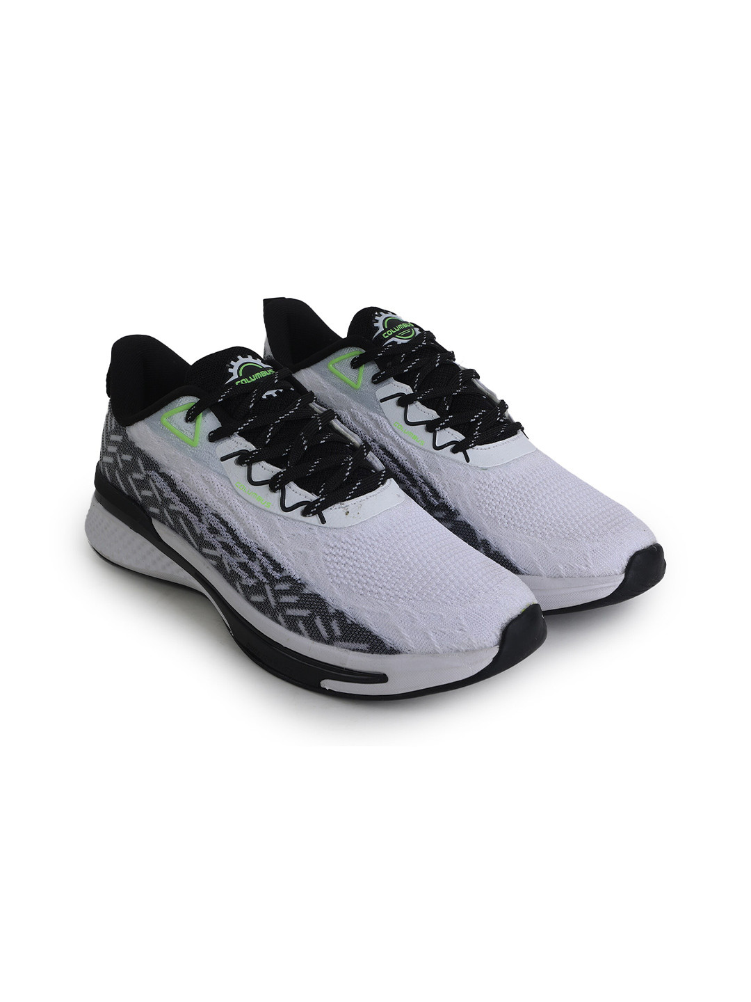 

Columbus Men Mesh Running Shoes, White