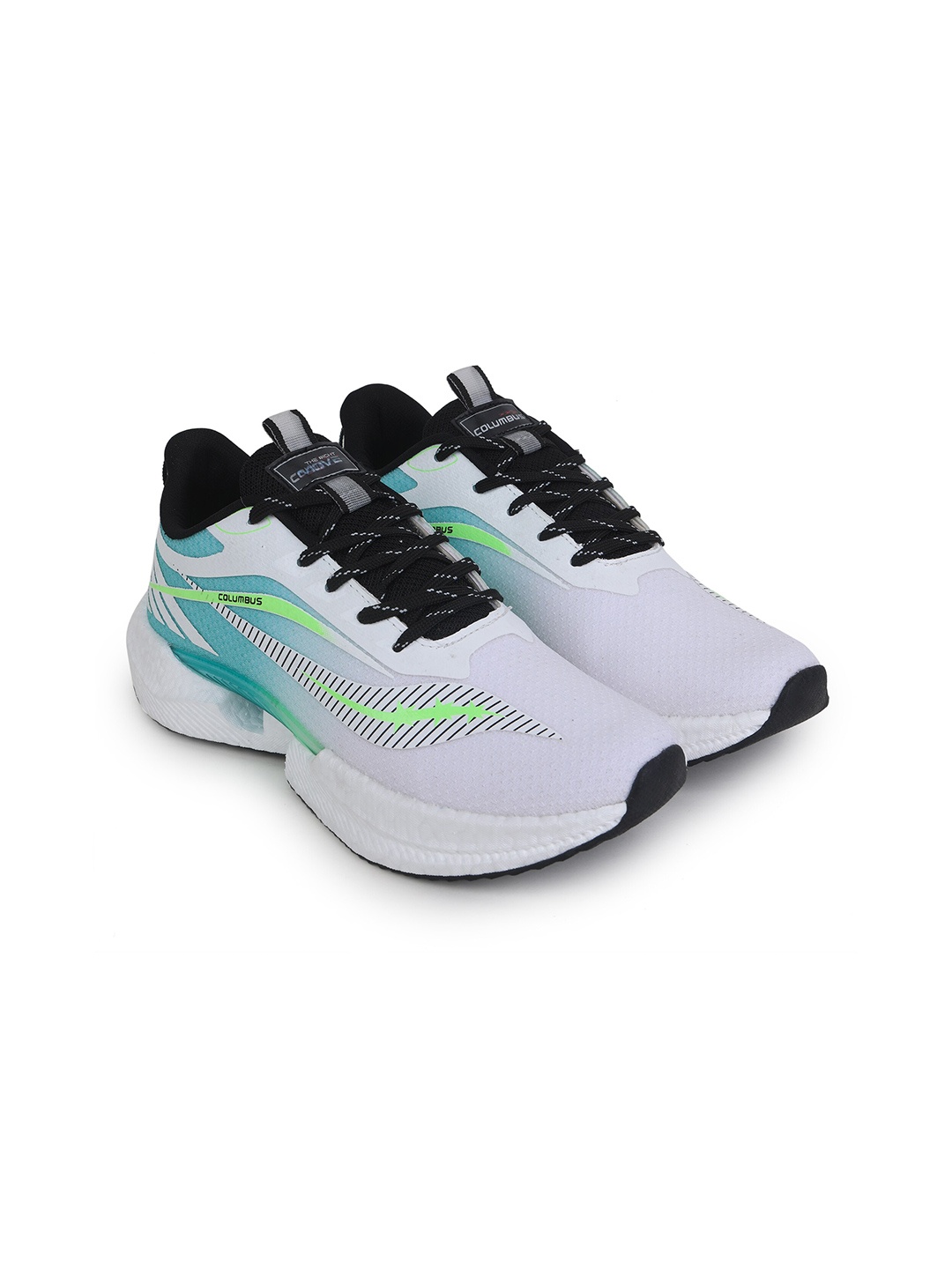 

Columbus Men Mesh Running Shoes, White
