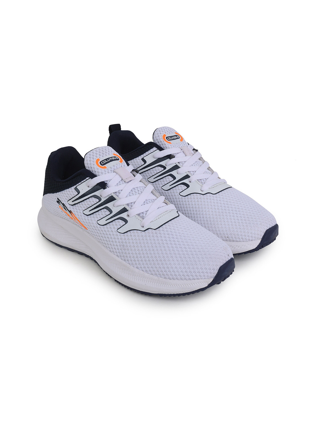 

Columbus Men Mesh Running Shoes, White