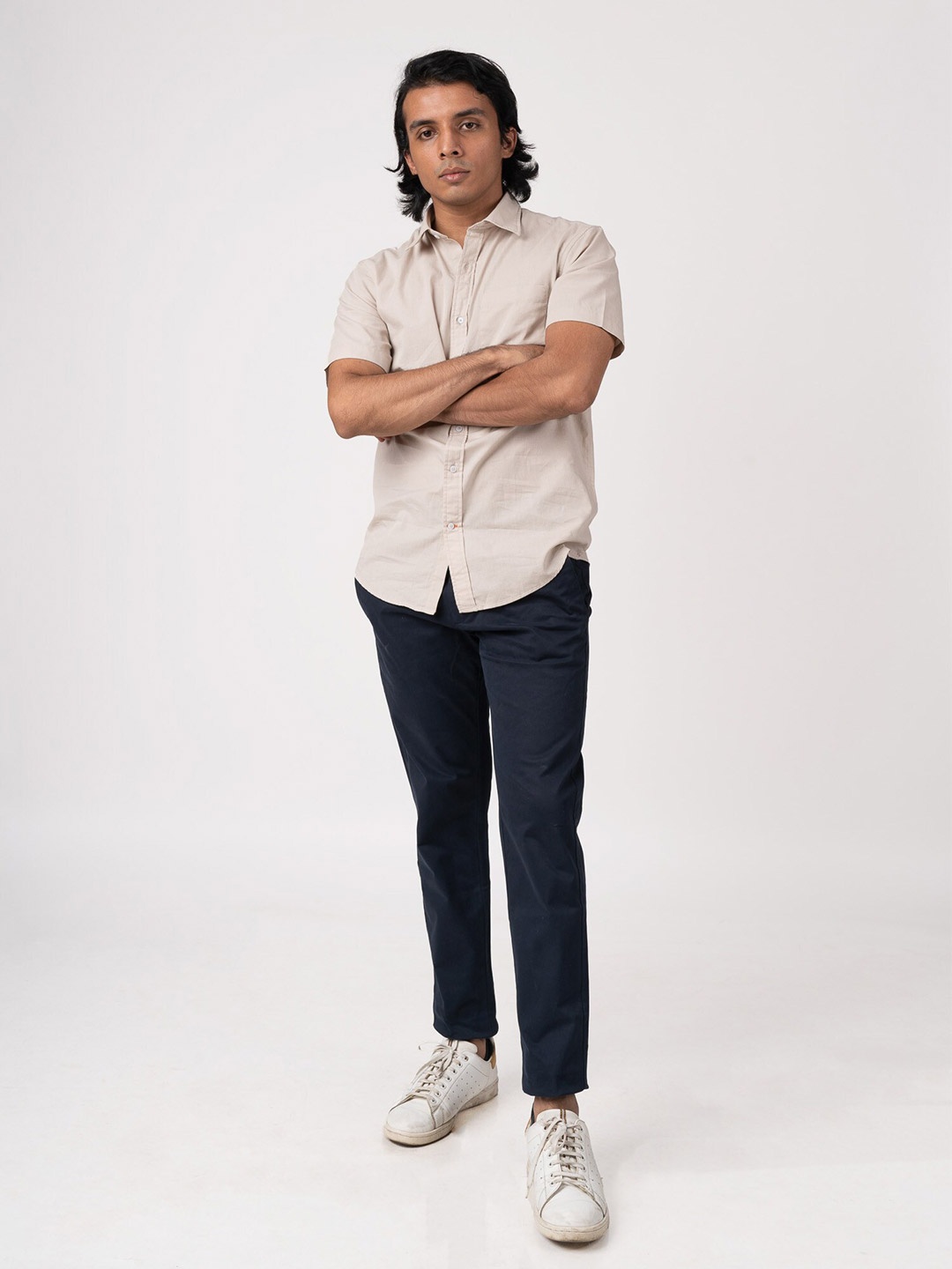 

BARE BROWN Men Slim Fit Opaque Casual Shirt, Grey