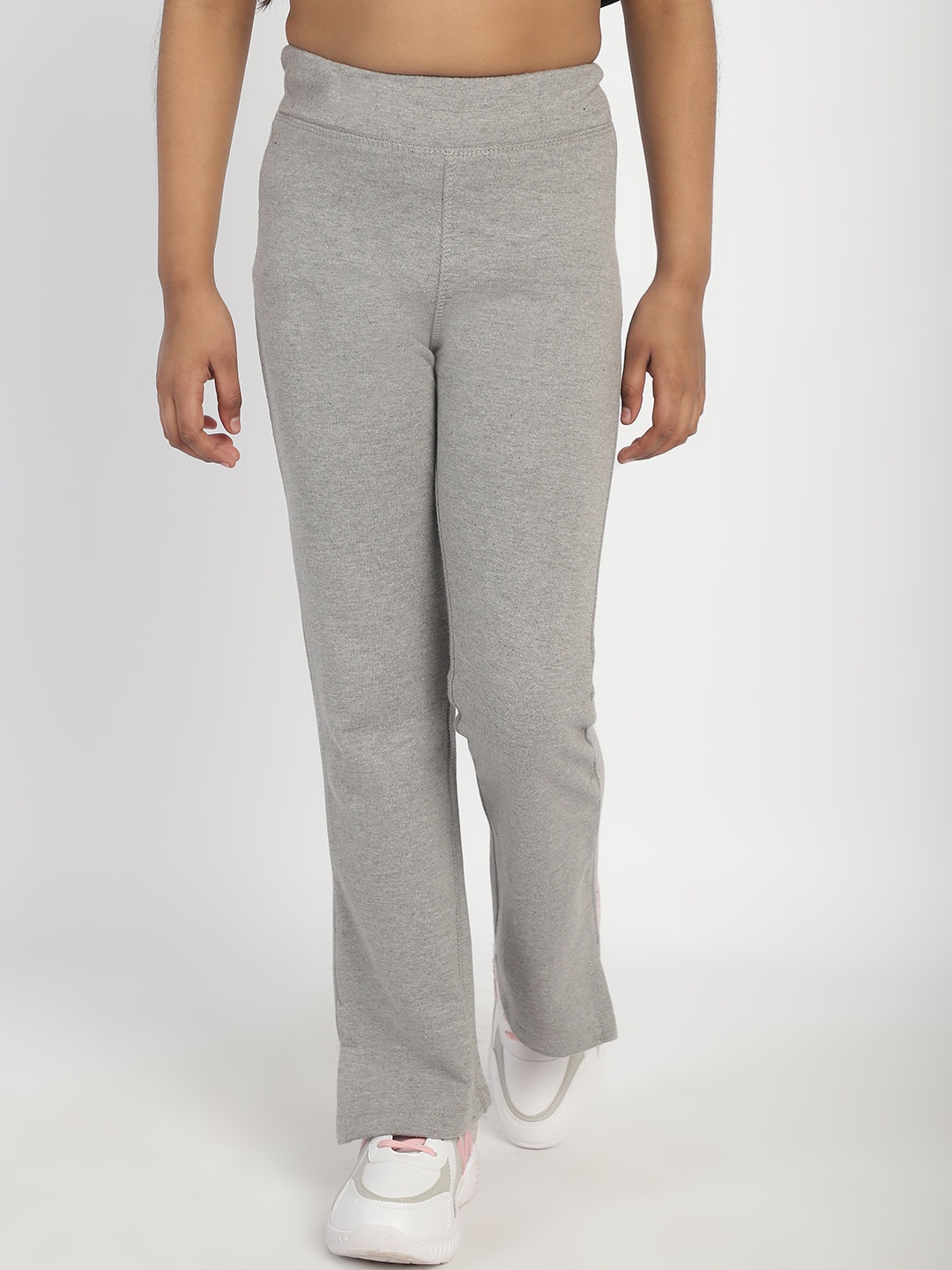 

Rute Girls Regular Fit Cotton Mid Rise Track Pant, Grey