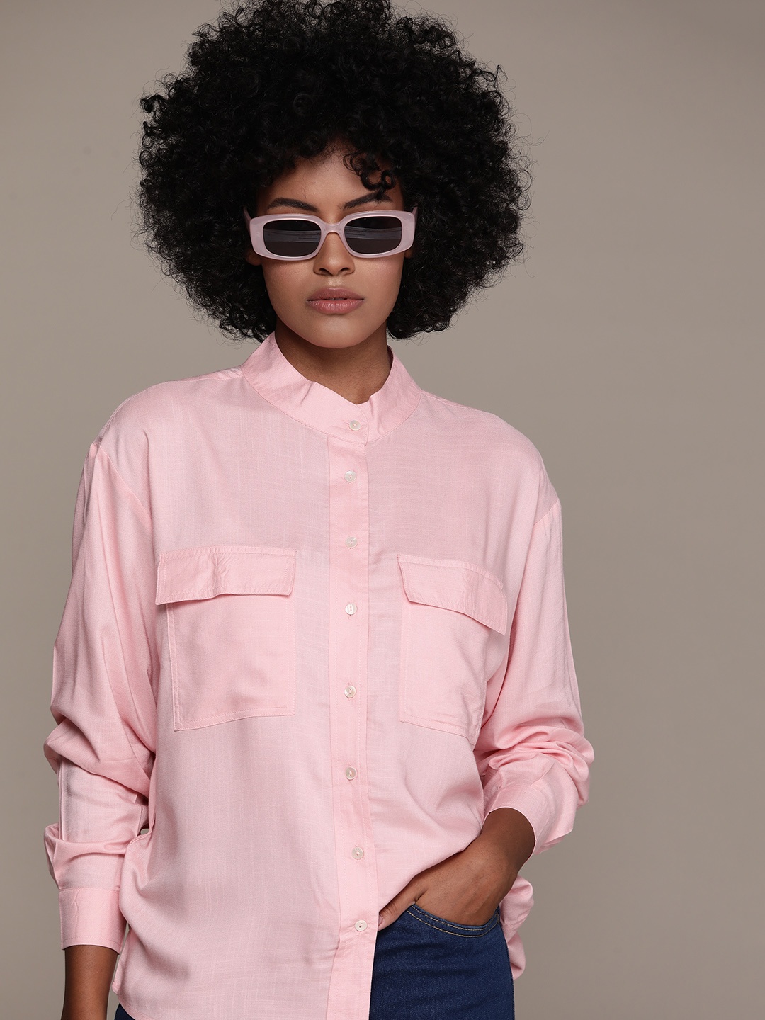 

Roadster Comfort Casual Shirt, Pink