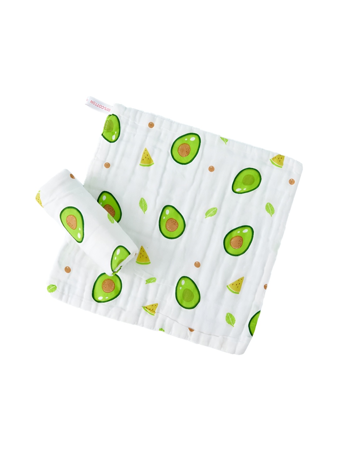 

SYGA Infants Printed Printed Breathable Cotton Muslin Multi-Utility Napkin, White