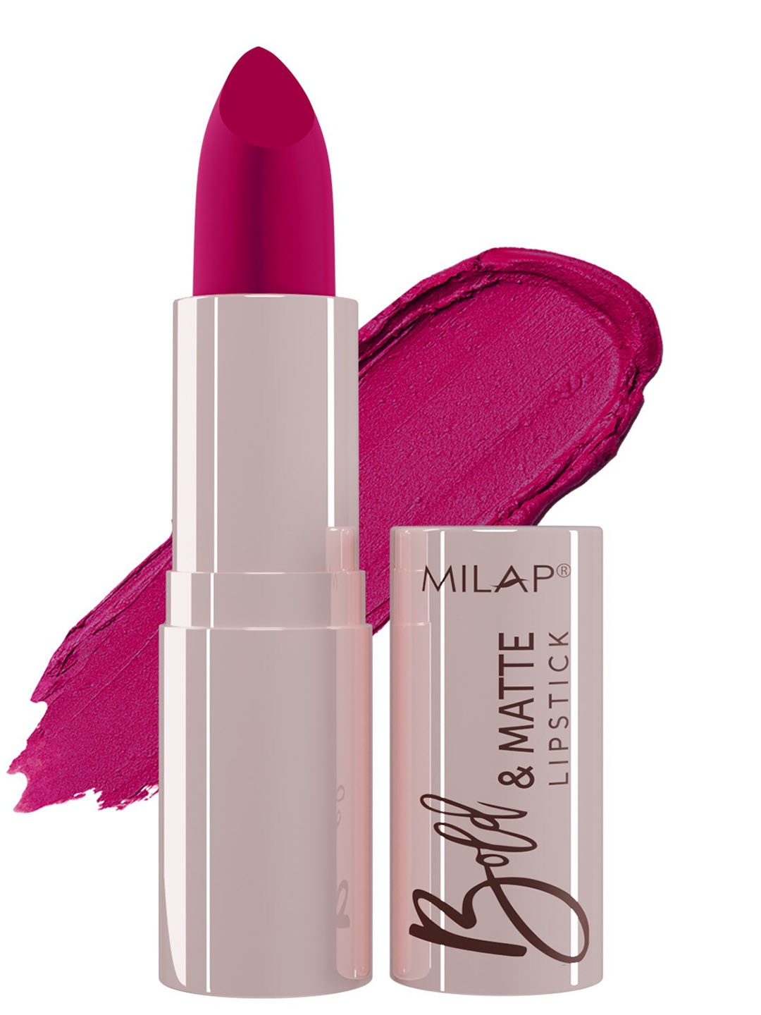 

MILAP Bold & Matte Lipstick 4.2g - Soul Kiss 12, Magenta