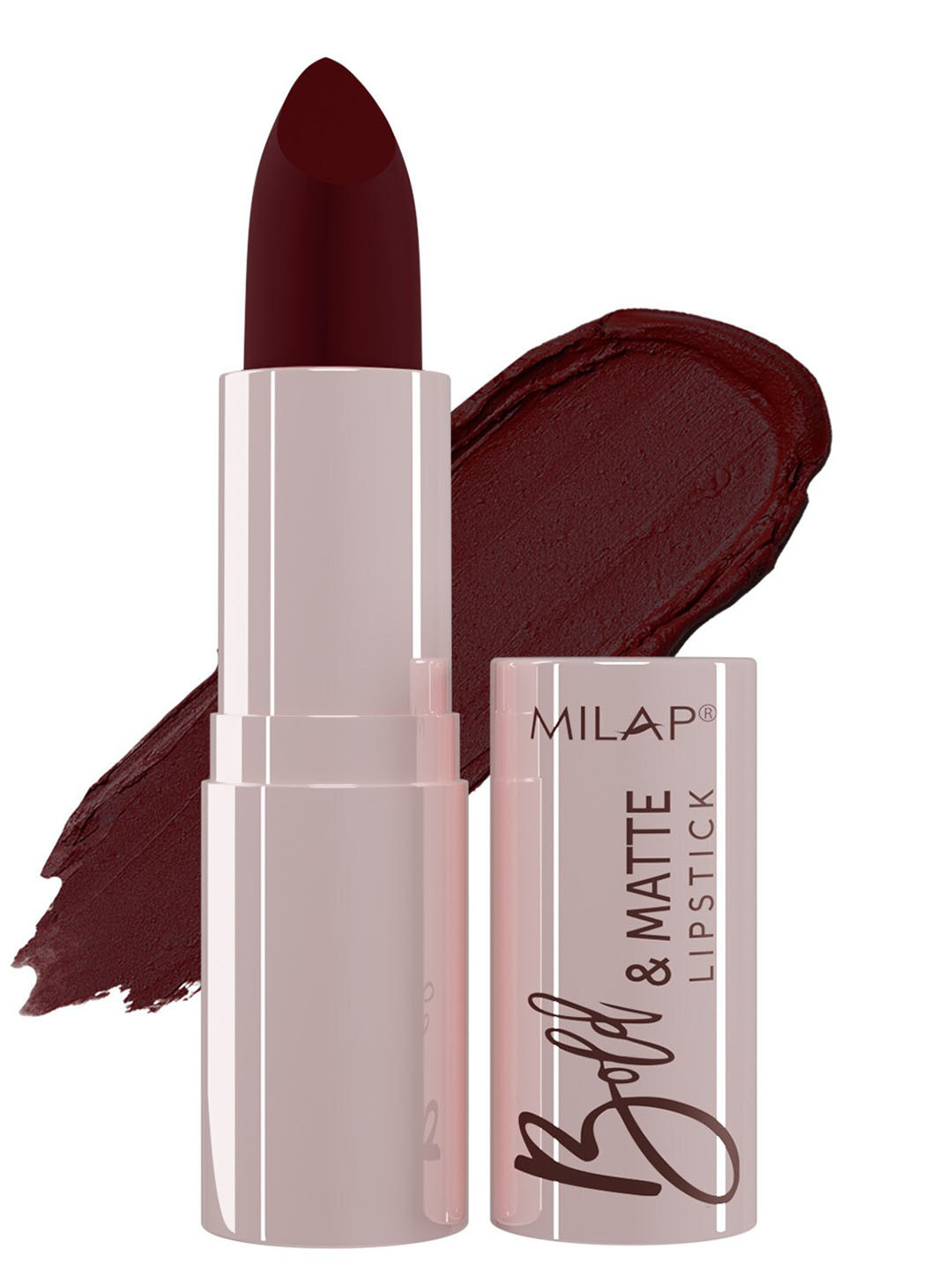 

MILAP Bold & Matte Lipstick 4.2g - Truffle 24, Burgundy