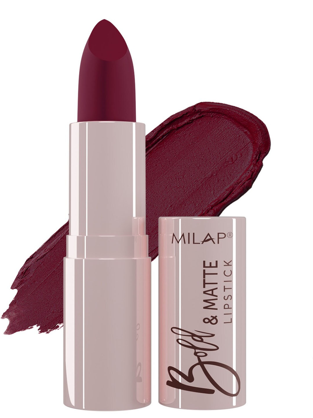 

MILAP Bold & Matte Lipstick 4.2g - Cherry Bomb 10, Burgundy