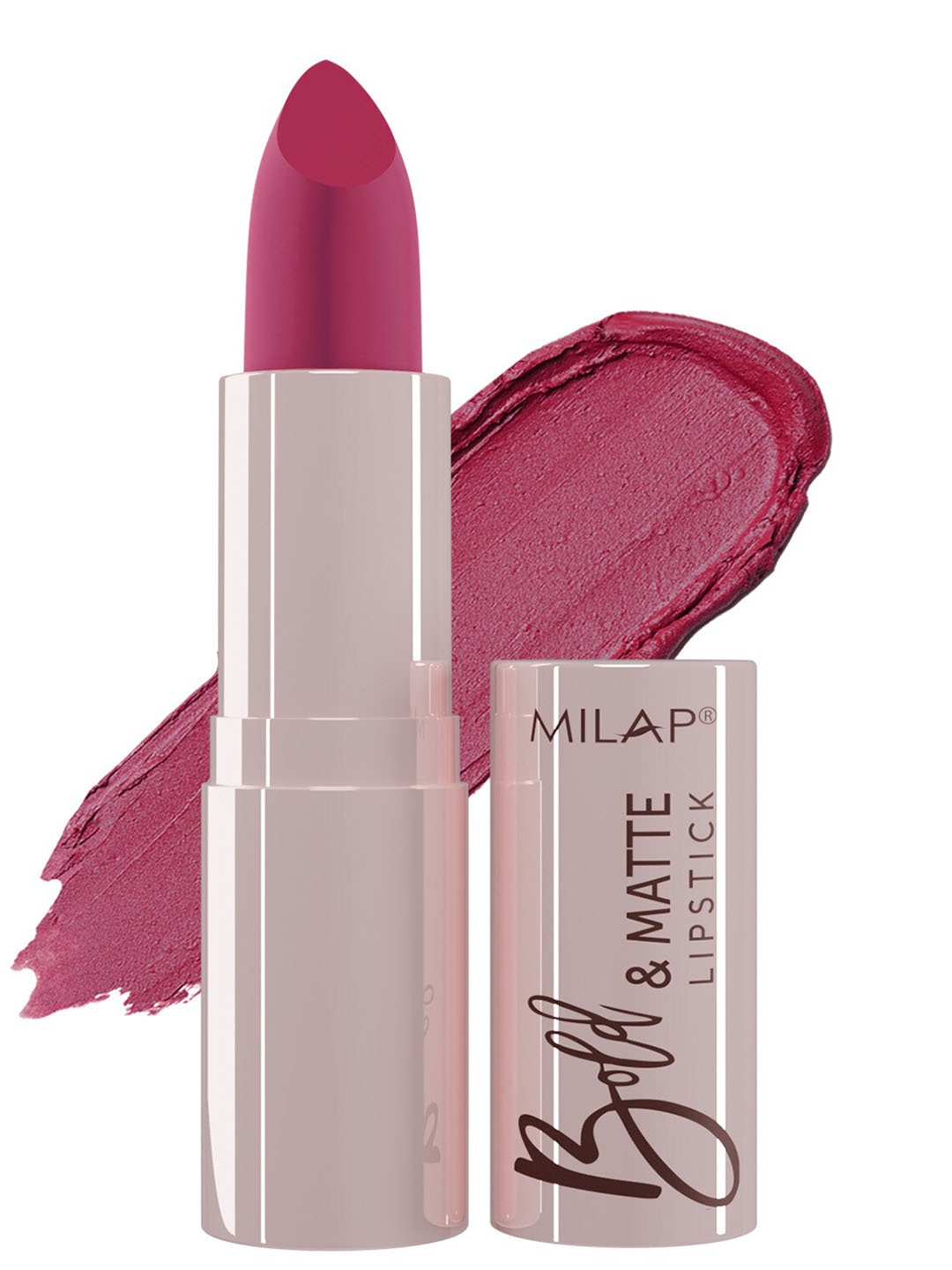 

MILAP Bold & Matte Lipstick 4.2g - Crush On 18, Pink