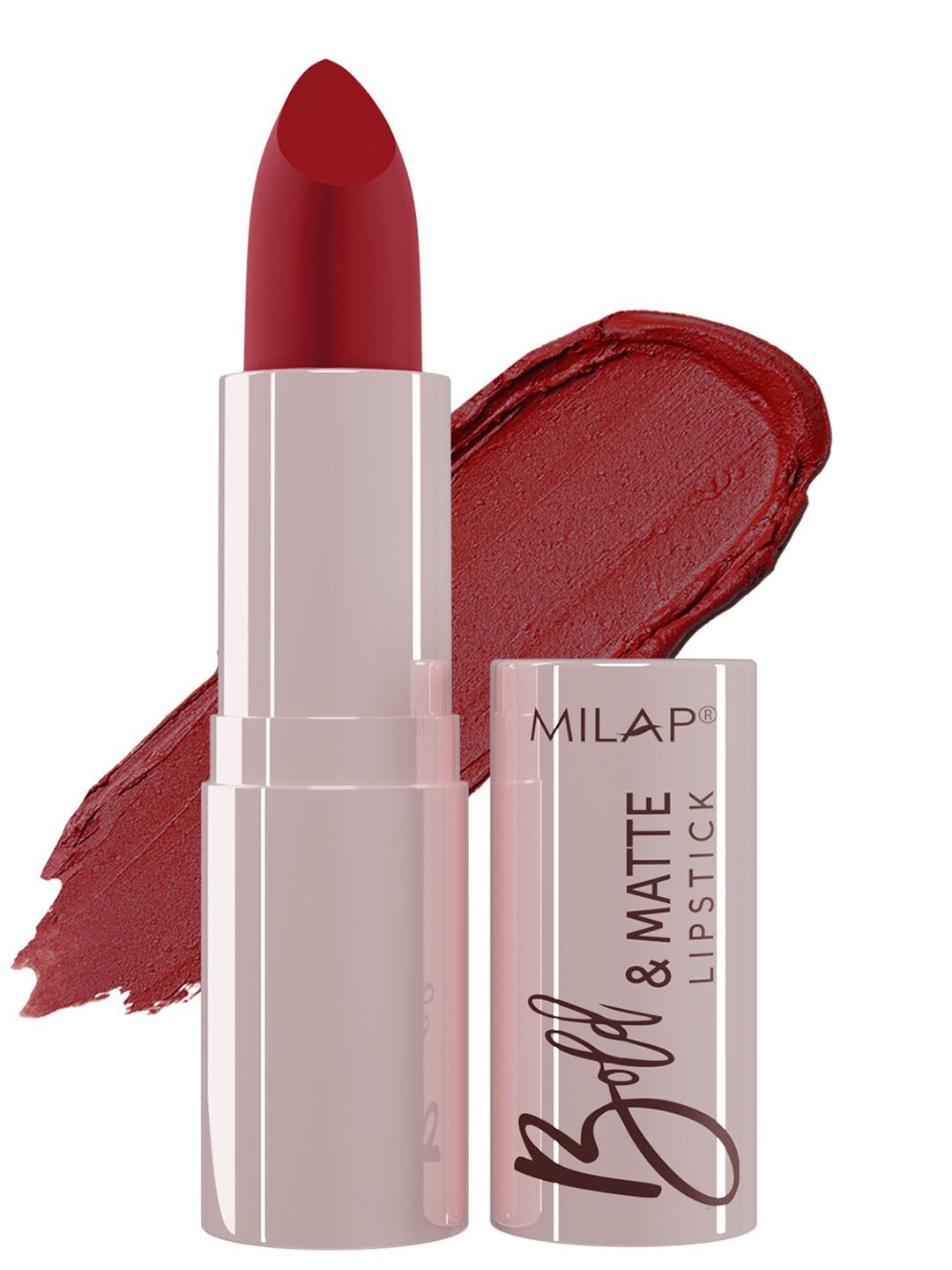 

MILAP Bold & Matte Lipstick 4.2g - Wood Spice 22, Maroon