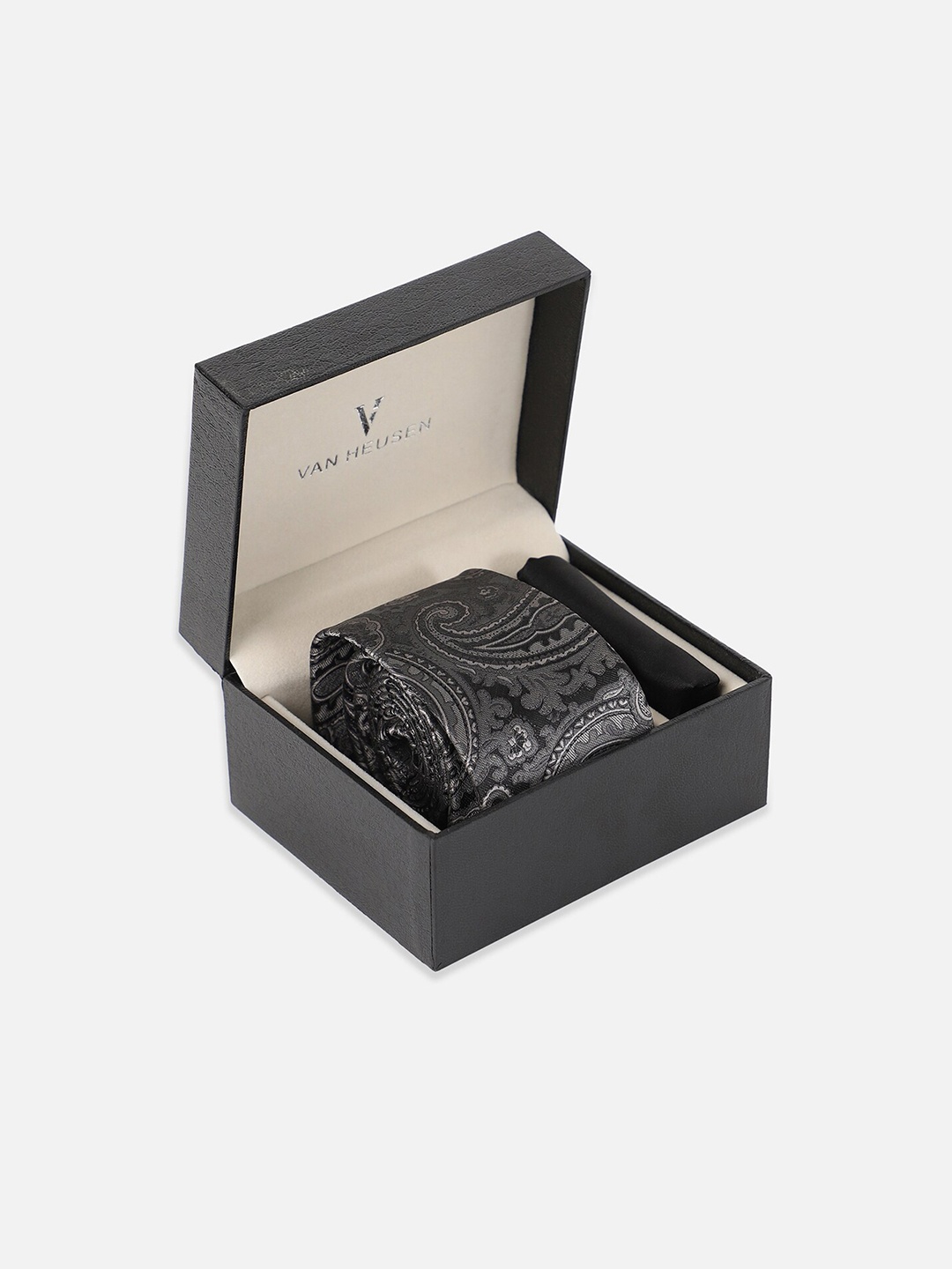 

Van Heusen Men Tie and Pocket Square Accessory Gift Set, Black