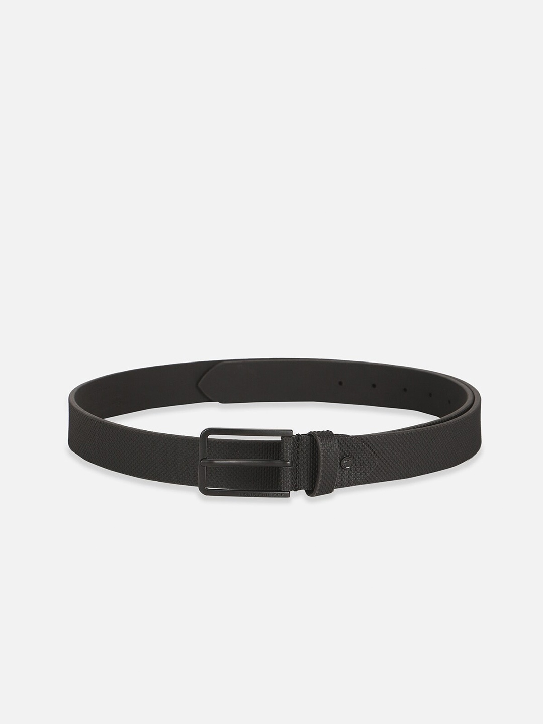 

Louis Philippe Men Textured Genuine Leather Formal Belt, Black