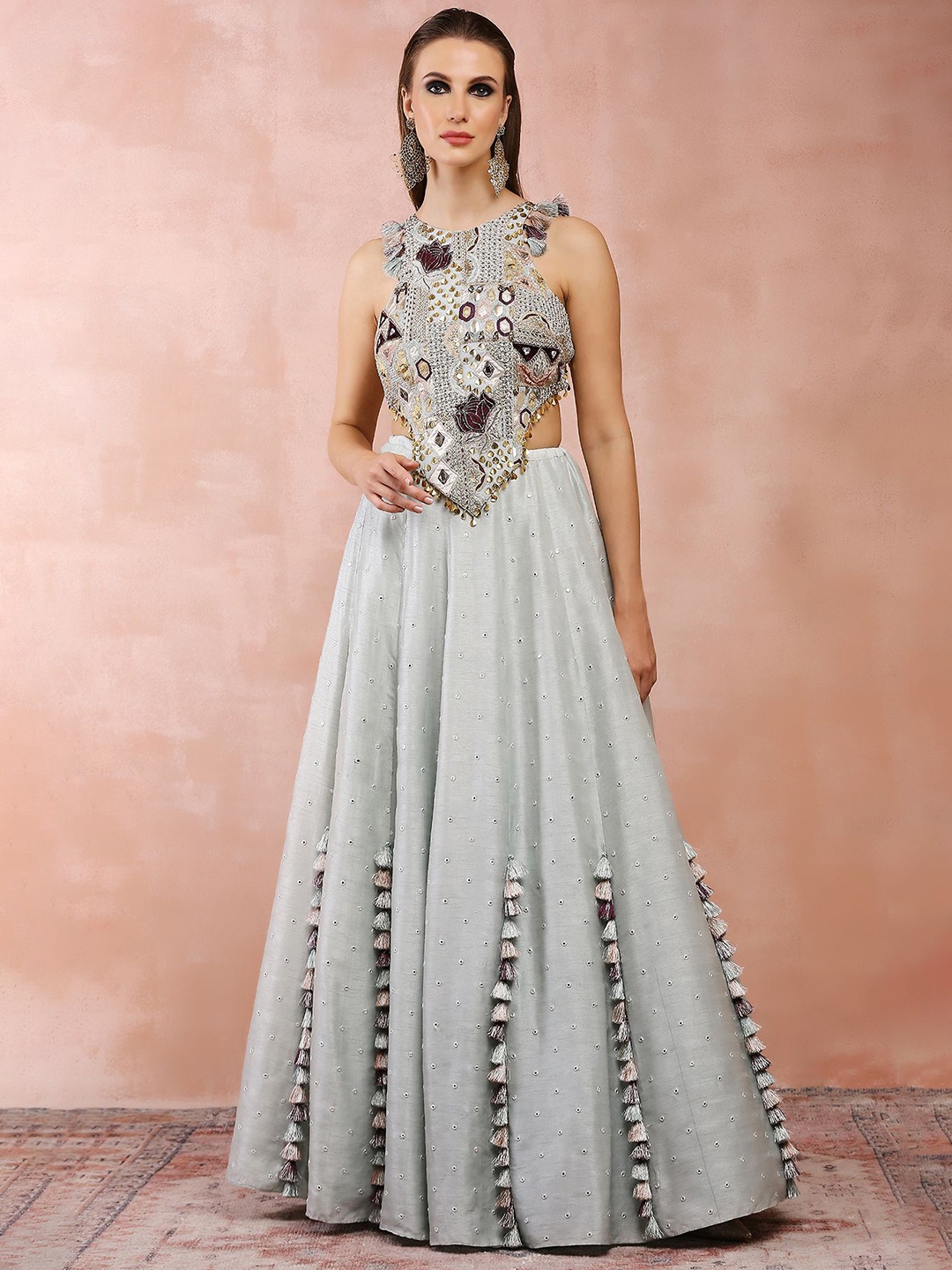 

Payal Singhal Embroidered Ready to Wear Lehenga & Choli, Blue