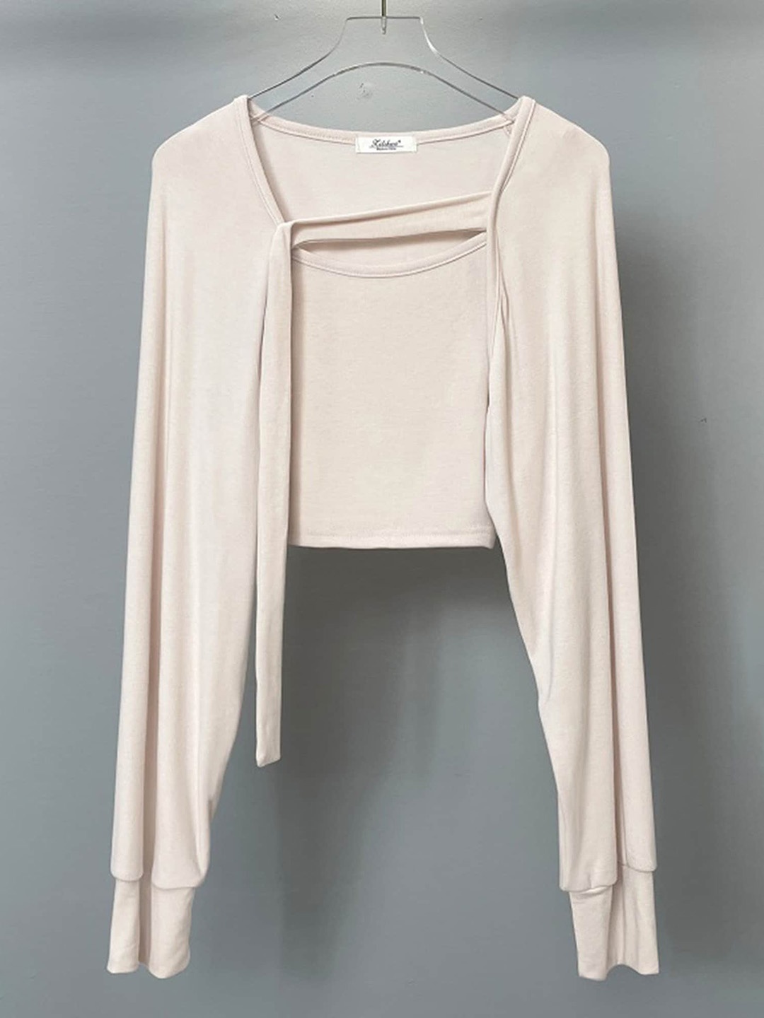 

LULU & SKY Scoop Neck Top, Beige