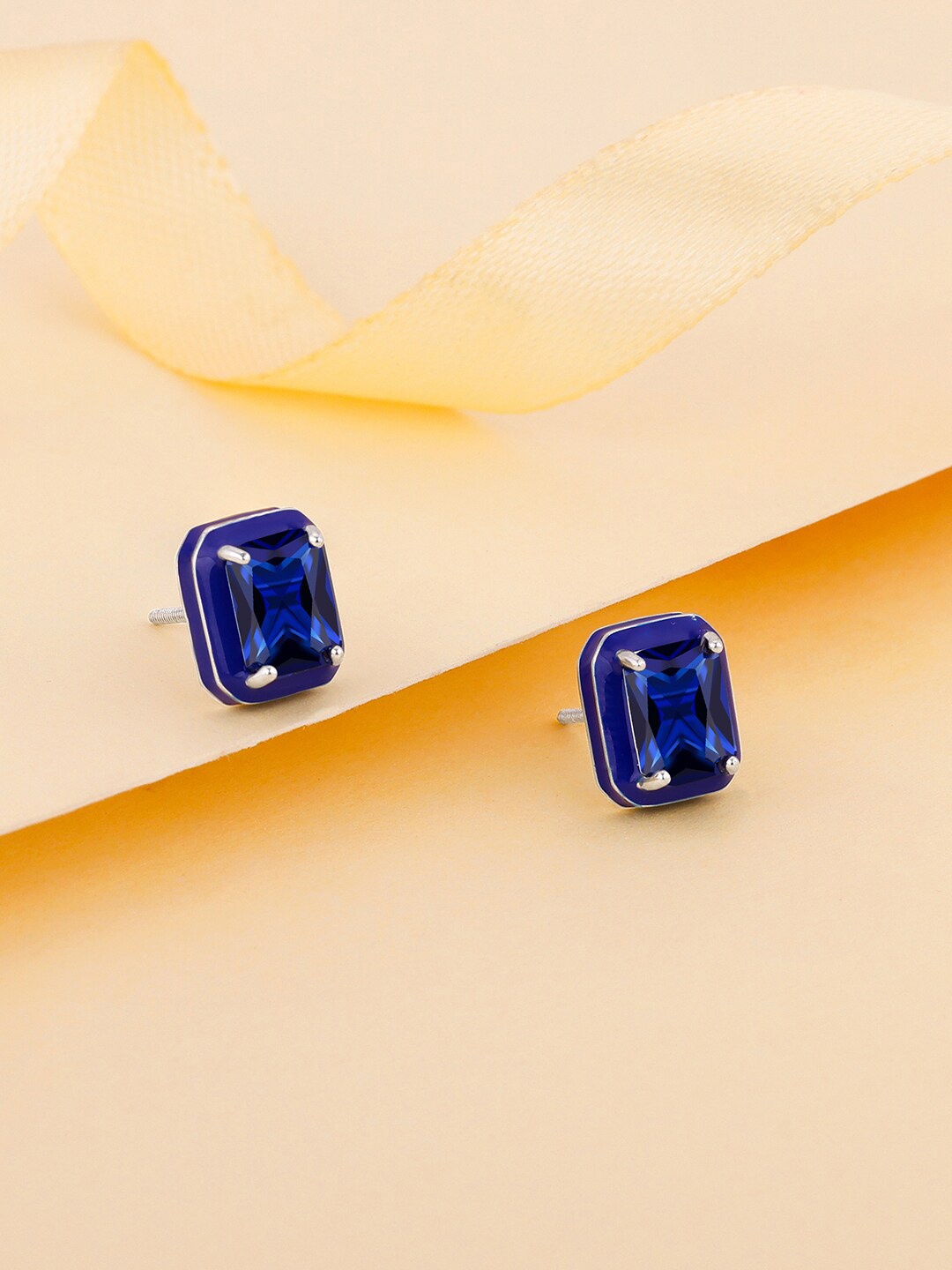 

GIVA 925 Sterling Silver Rhodium-Plated Contemporary Studs Earrings