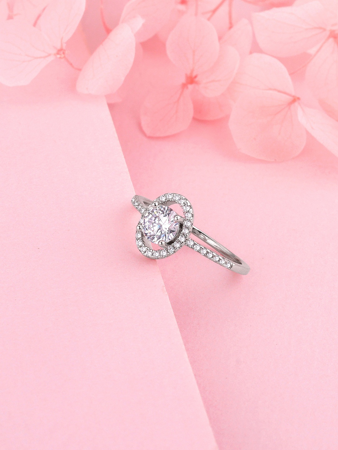 

GIVA 925 Sterling Silver Rhodium-Plated Finger Ring