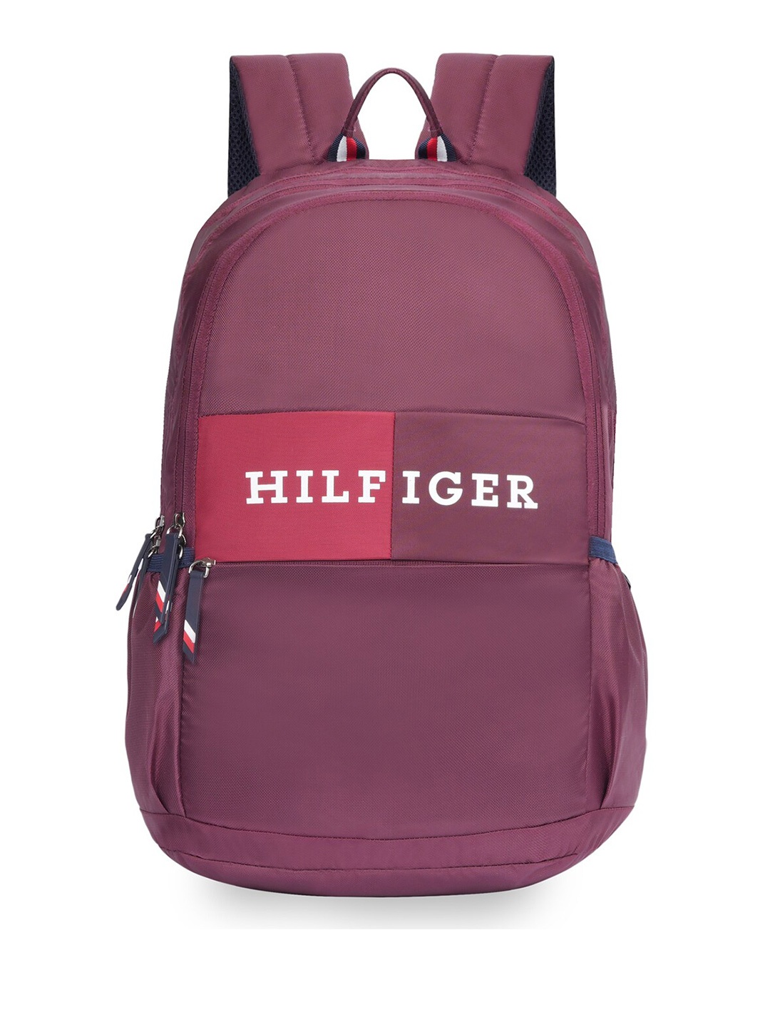 

Tommy Hilfiger Ceaser Brand Logo Printed Backpack, Maroon