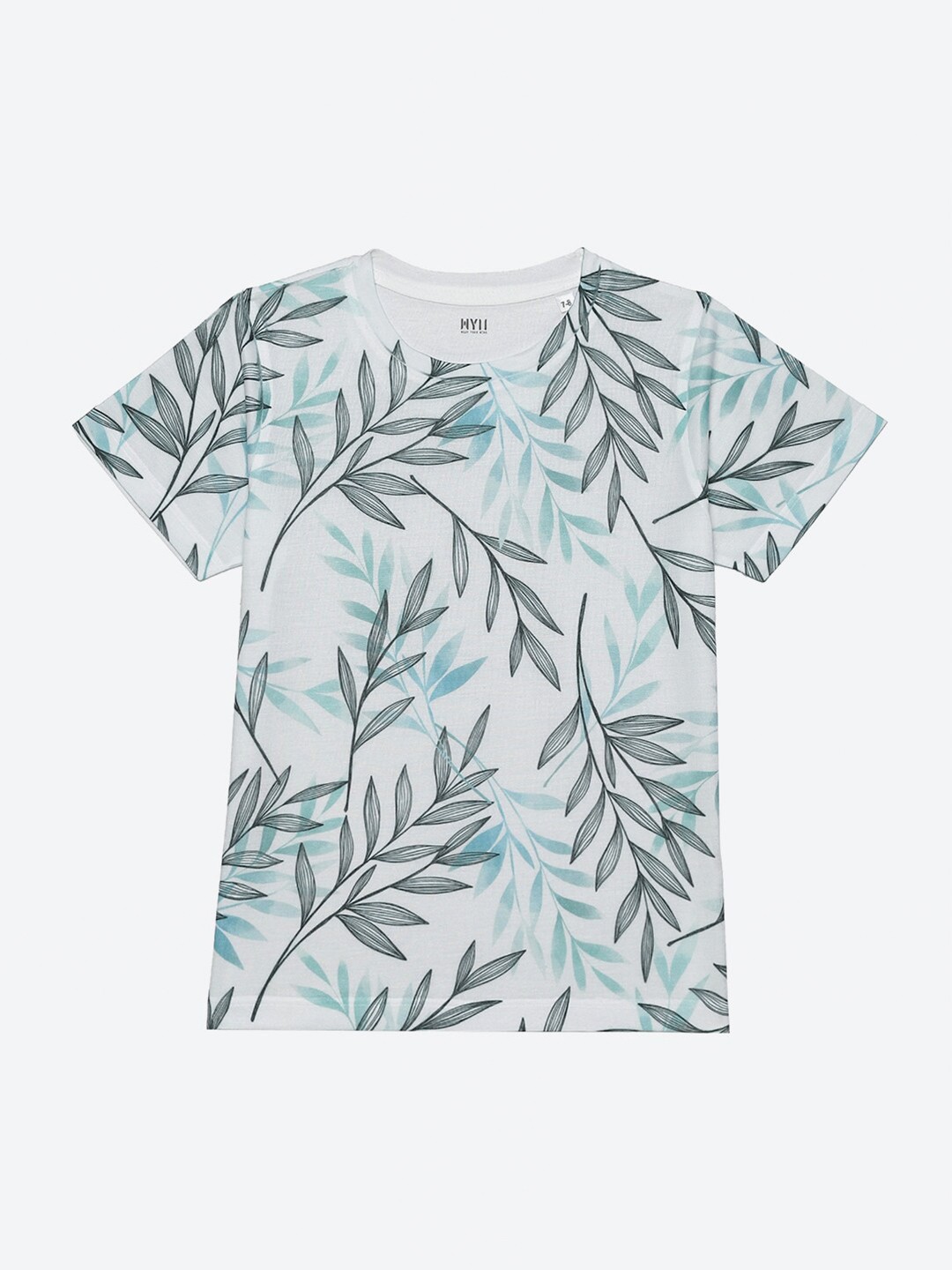 

Wear Your Mind Boys Floral Printed Tropical T-shirt, White
