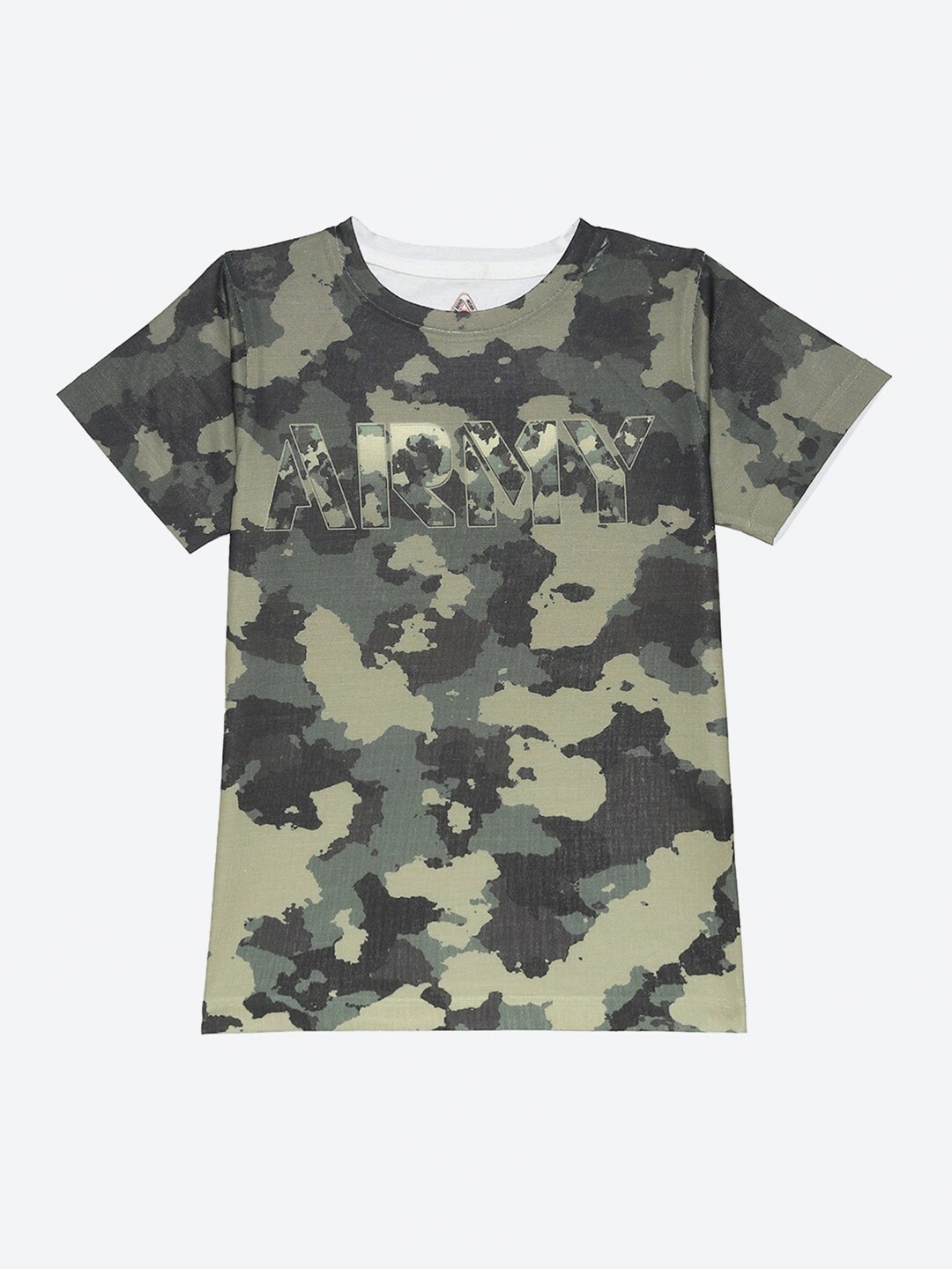 

Wear Your Mind Boys Camouflage Printed T-shirt, Green