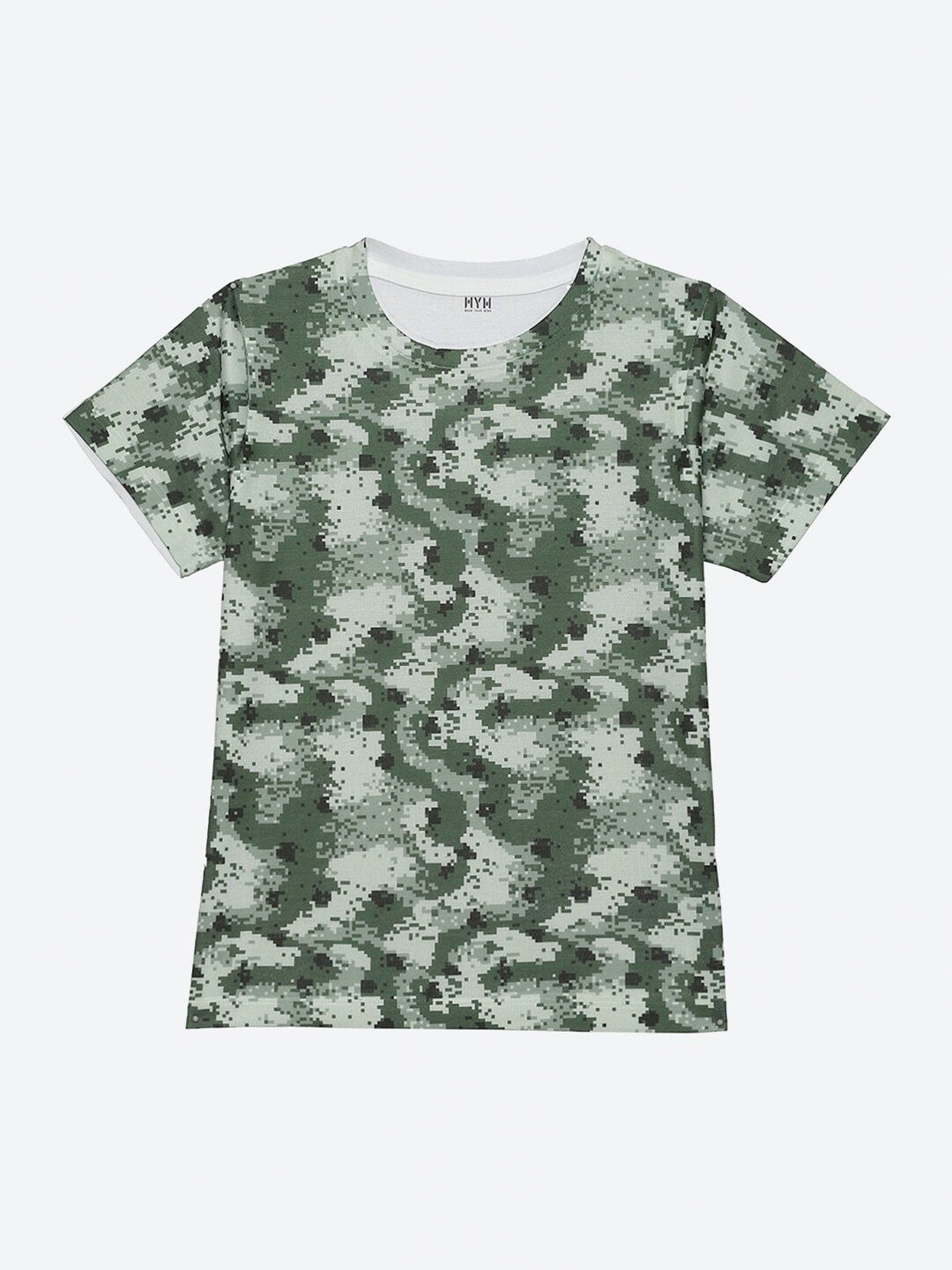 

Wear Your Mind Boys Printed Round-Neck T-shirt, Green