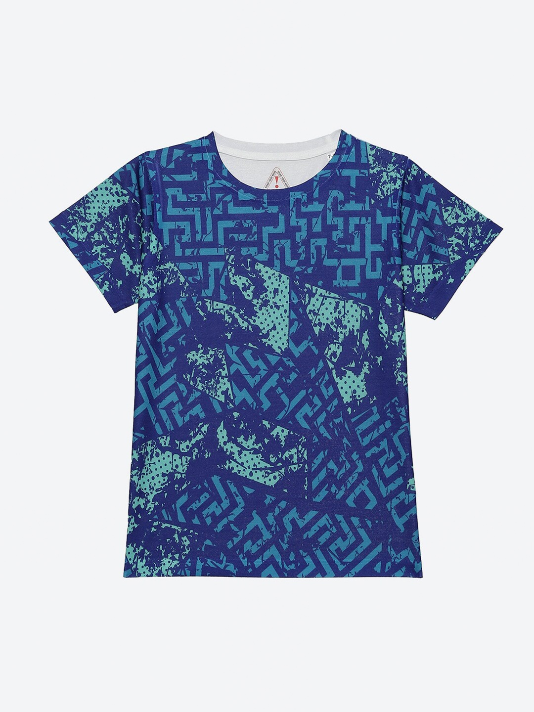 

Wear Your Mind Boys Abstract Printed T-shirt, Blue