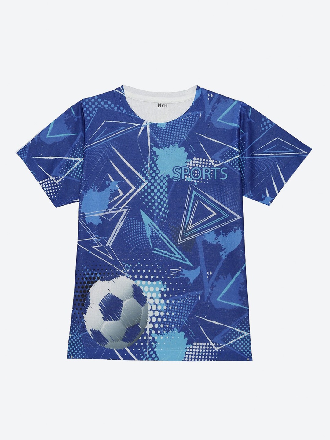 

Wear Your Mind Boys Printed Short Sleeves Round Neck T-shirt, Blue