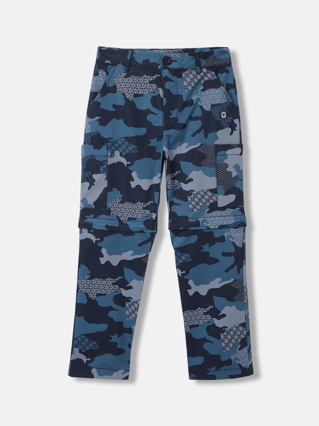 

Blue Giraffe Boys Camouflage Printed Cargos Trousers