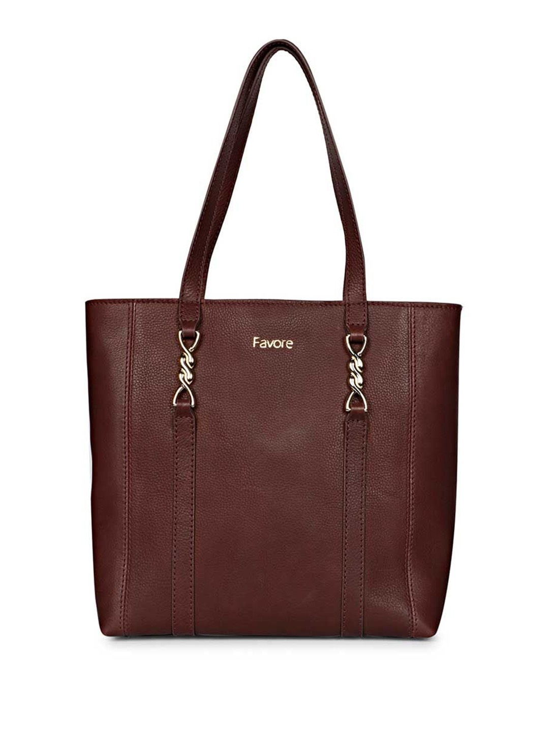 

Saint G Textured Leather Structured Shoulder Bag, Maroon