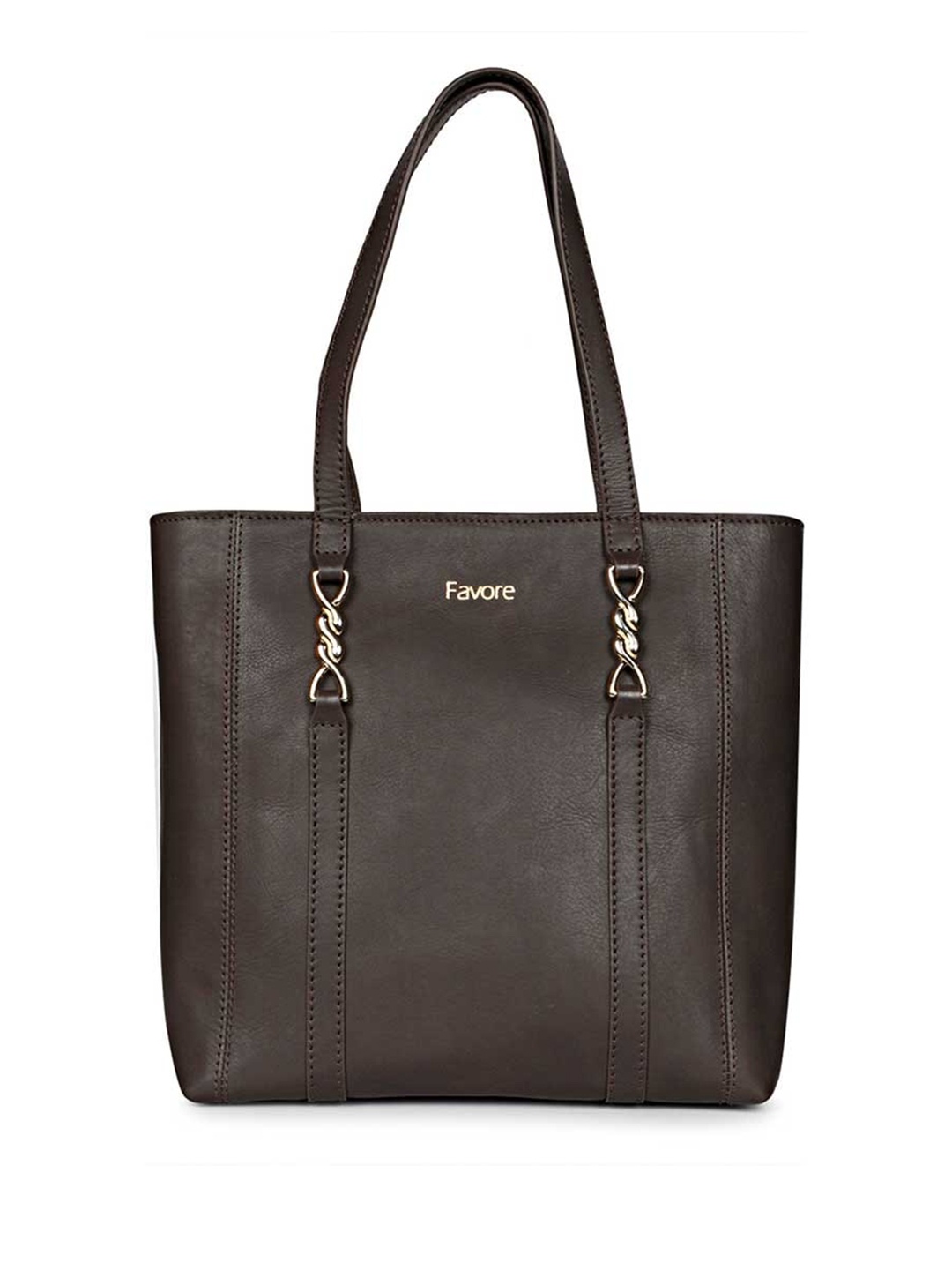 

Saint G Leather Structured Handheld Bag, Black