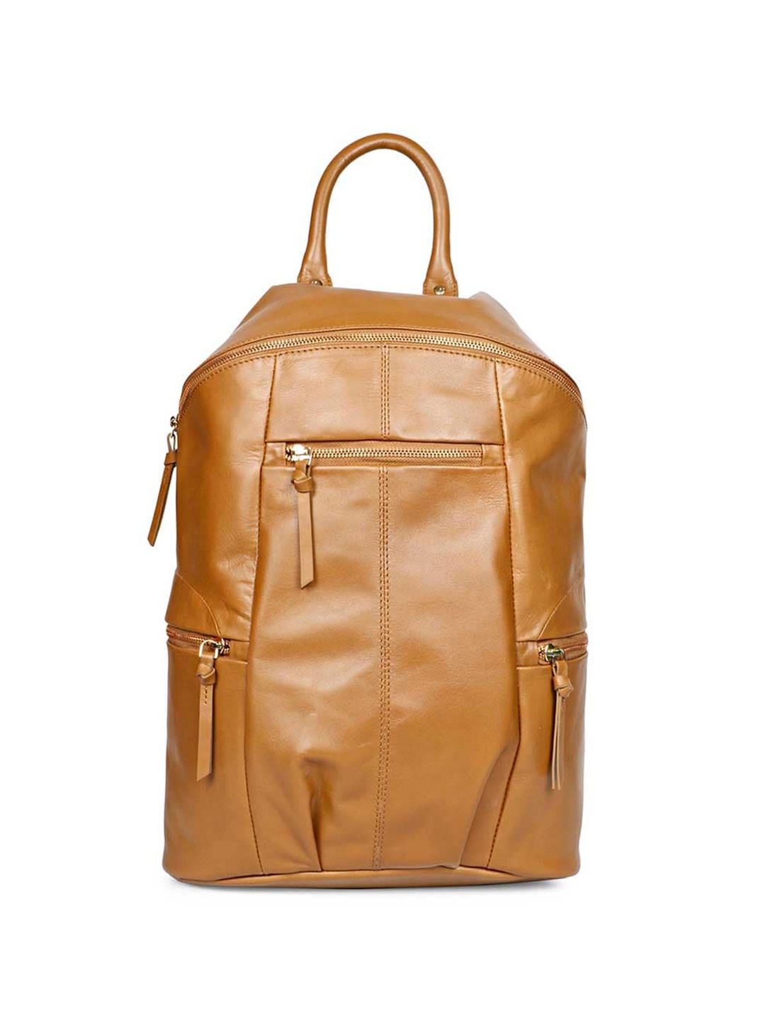 

Saint G Leather Oversized Shopper Handheld Bag, Tan