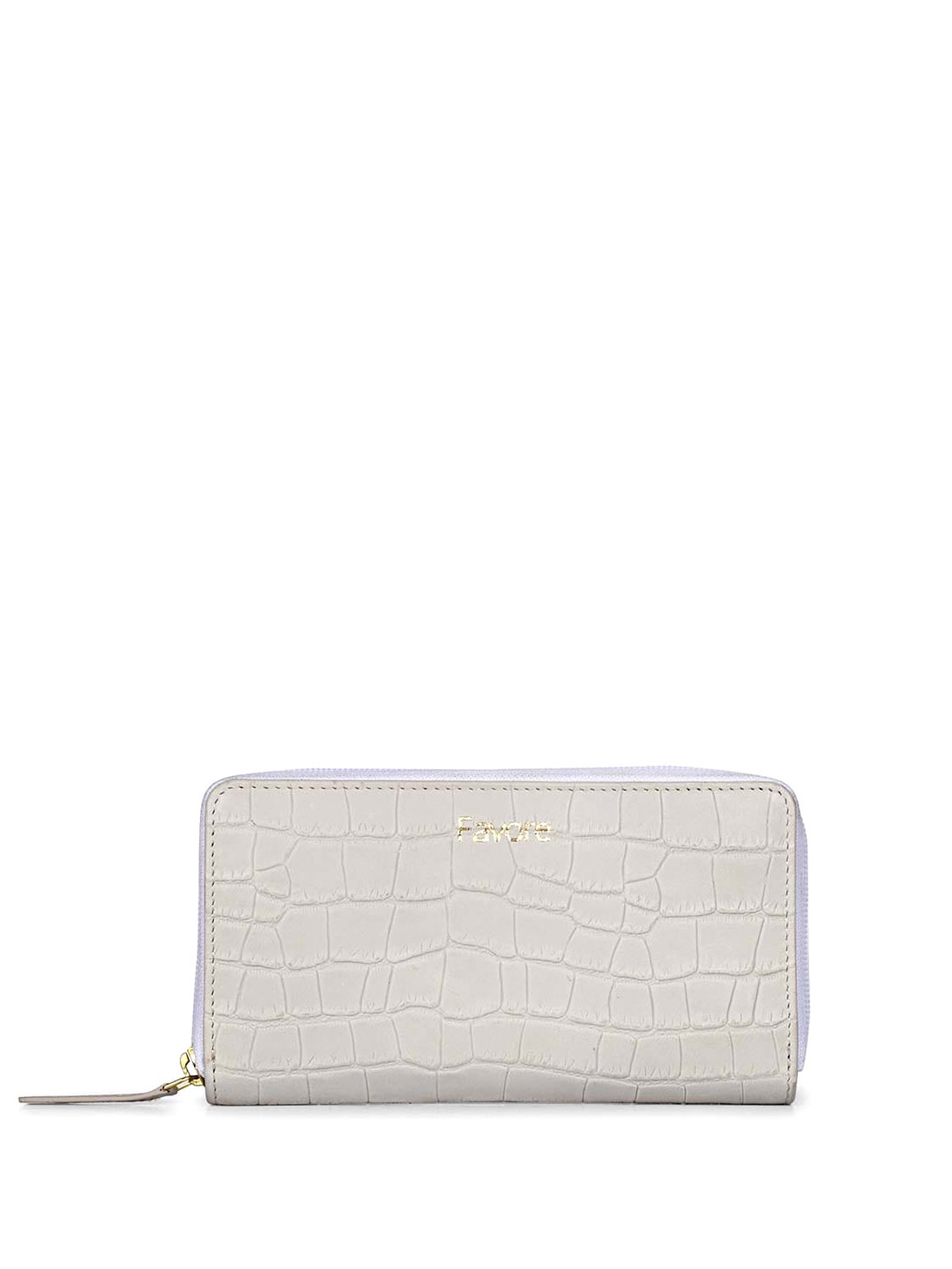 

Saint G Women Textured Leather Zip Around Wallet, White