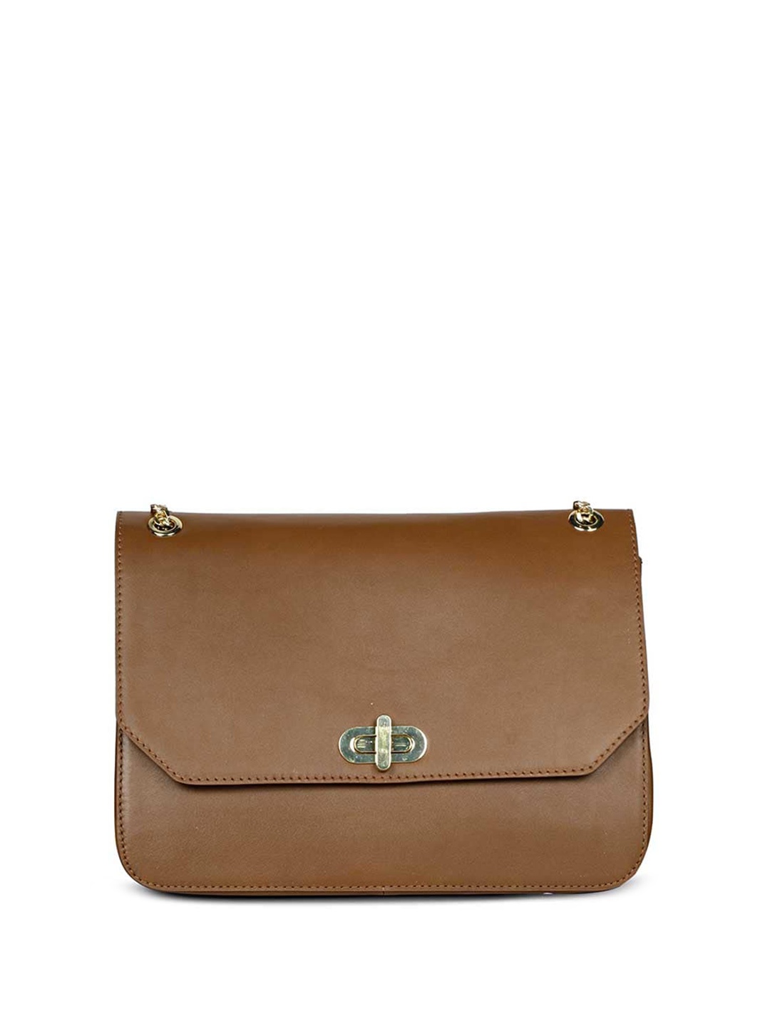 

Saint G Structured Leather Sling Bag, Tan