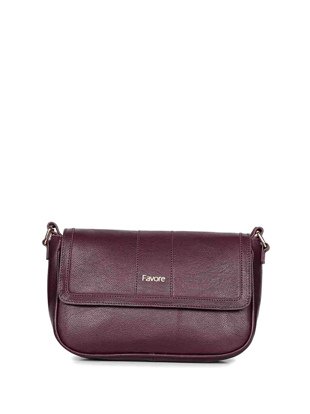 

Saint G Textured Leather Swagger Sling Bag, Burgundy