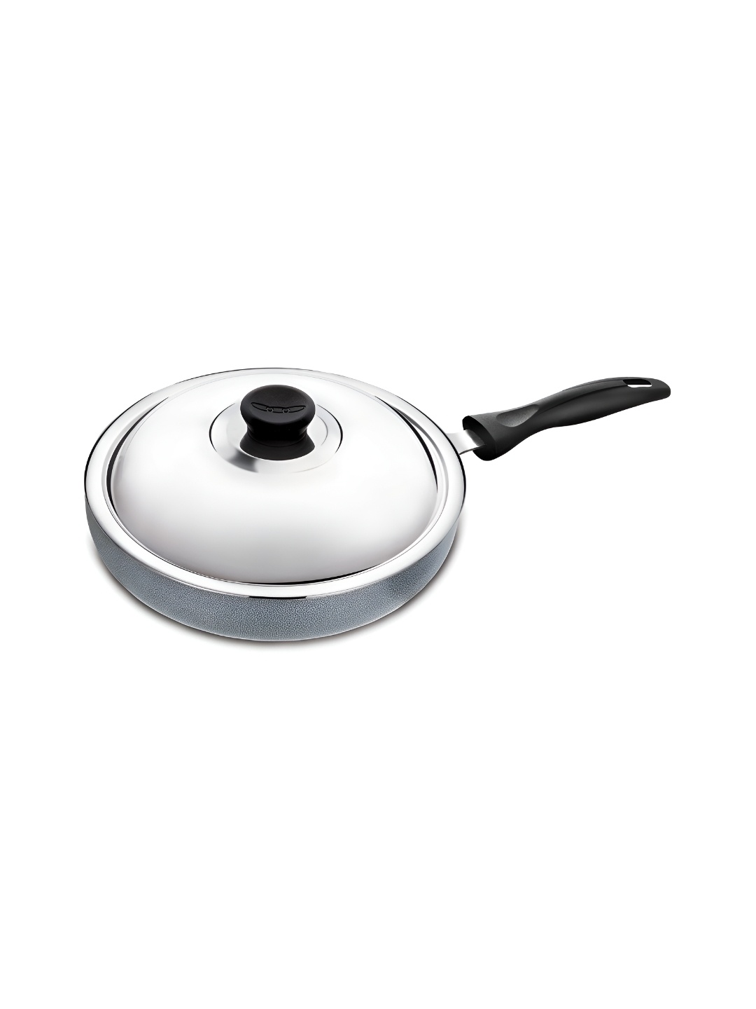 

ANJALI Black & Steel Aluminium Frying Pan