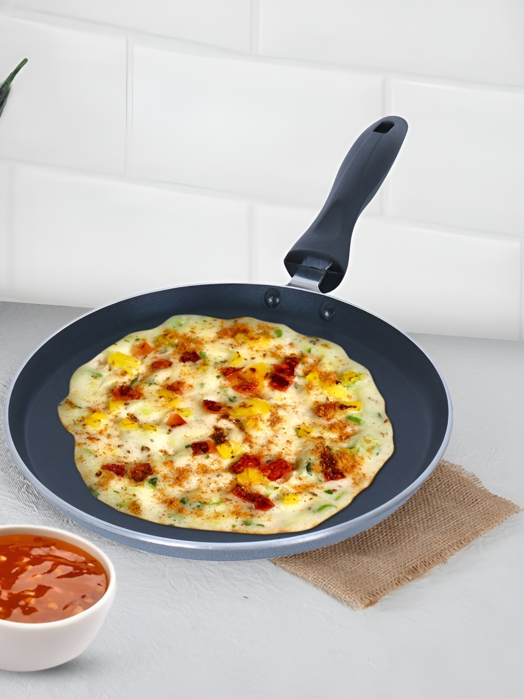

ANJALI Black Aluminium Diamond Classic Dosa Tawa