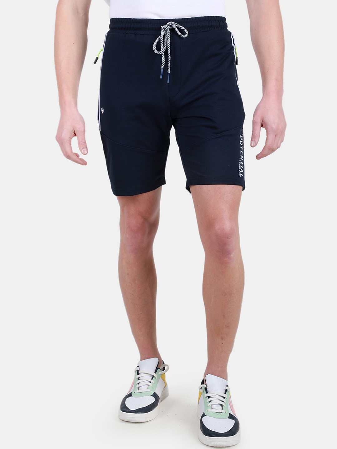 

Duke Men High-Rise Cotton Sports Shorts, Blue