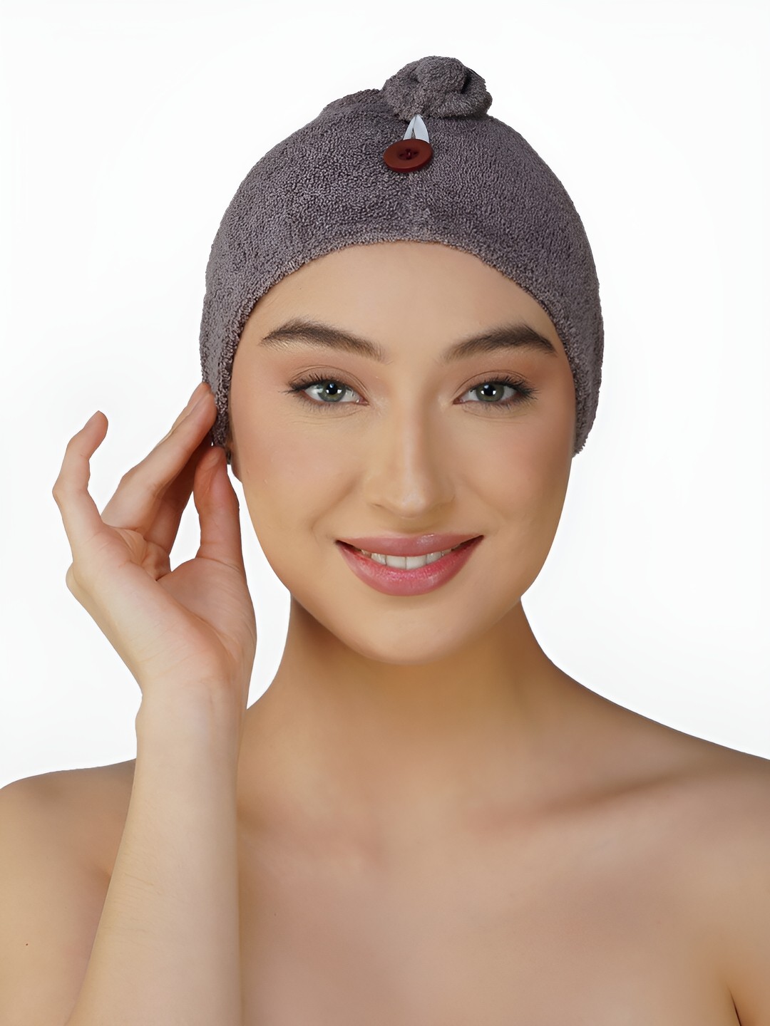 

RANGOLI Grey Melange Bamboo 500 GSM Hair Wrap Towel