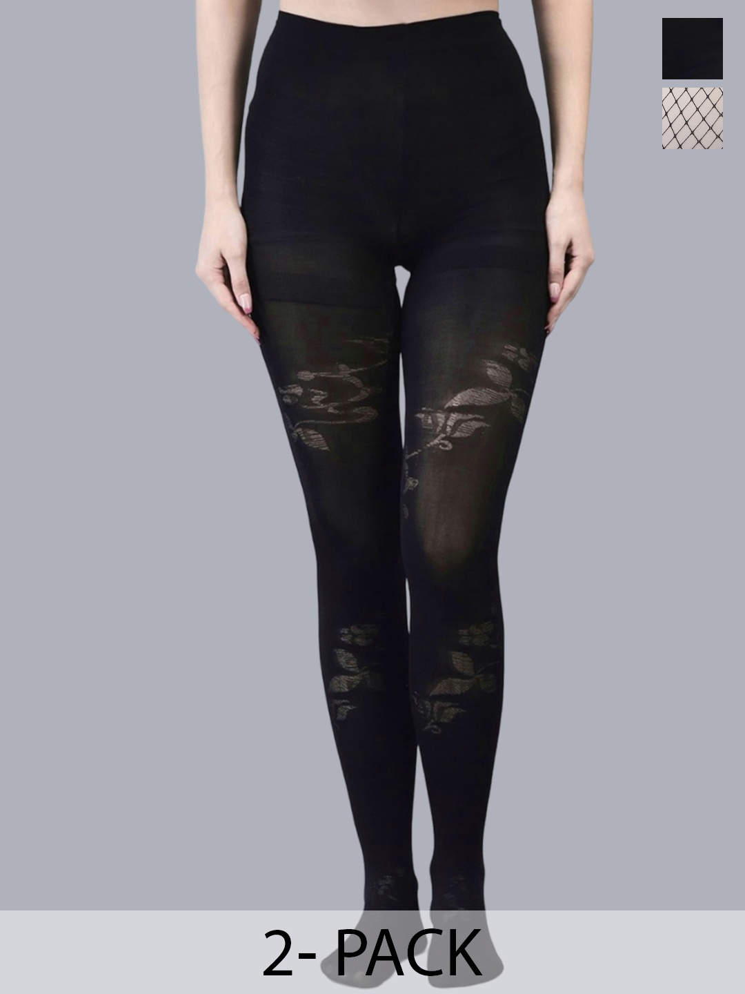 

Brauch Pack Of 2 Stretchable Stockings, Black