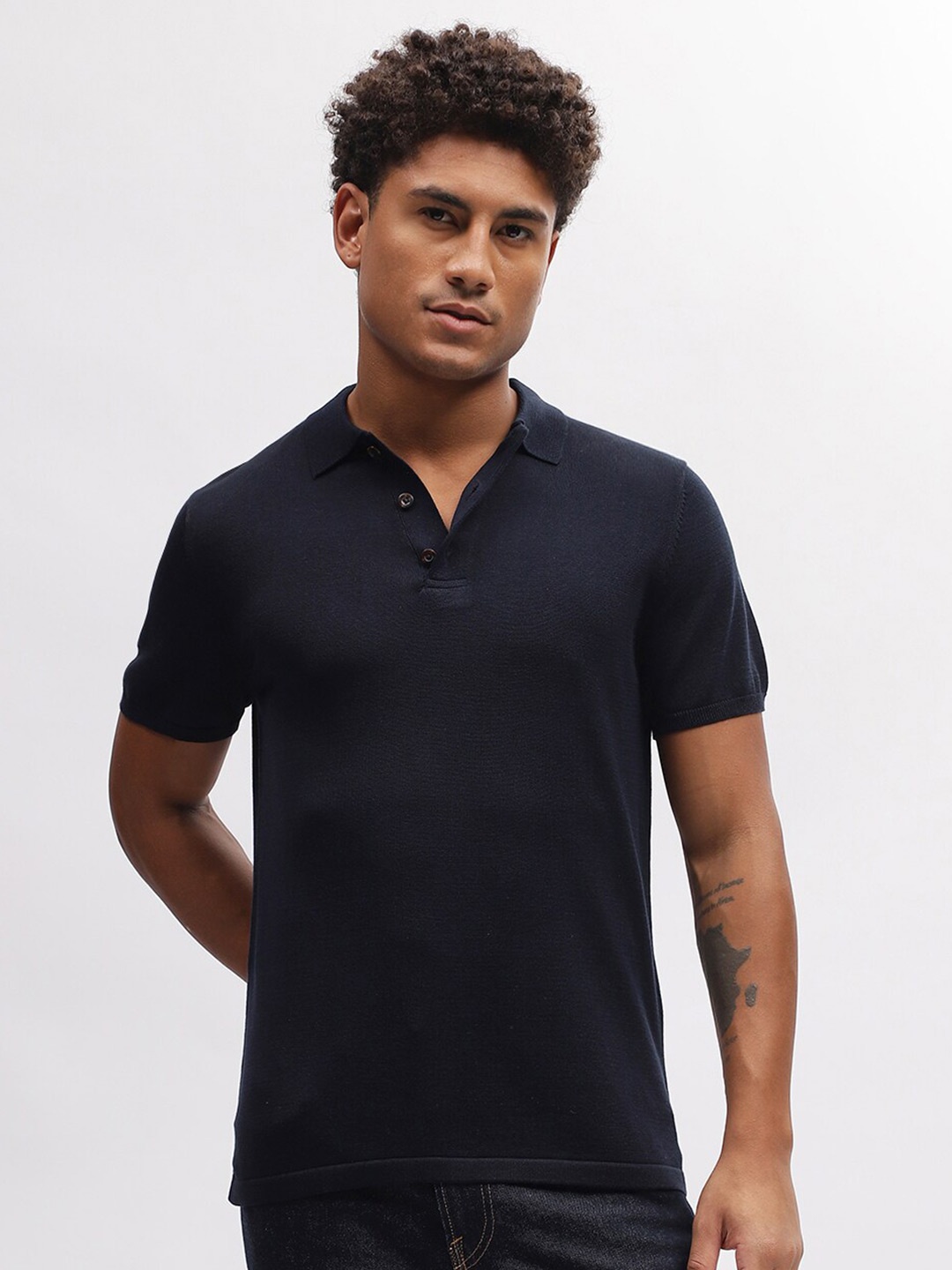 

Bruun & Stengade Polo Collar Short Sleeves T-shirt, Navy blue