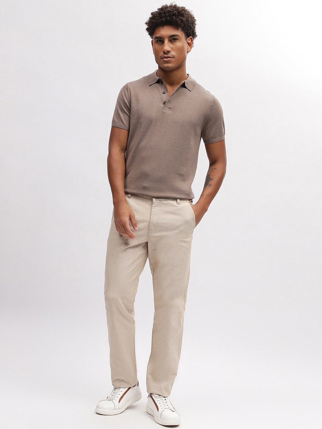

Bruun & Stengade Polo Collar Short Sleeves T-shirt, Brown