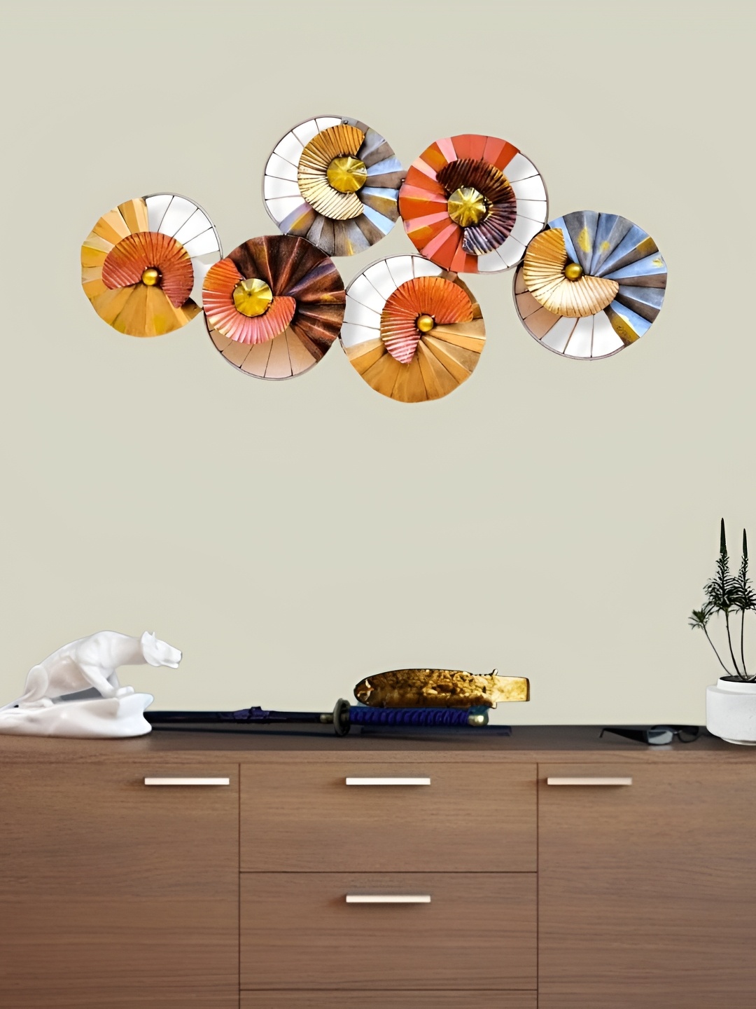 

RSN White & Gold Toned Sculpture Wall Hanging