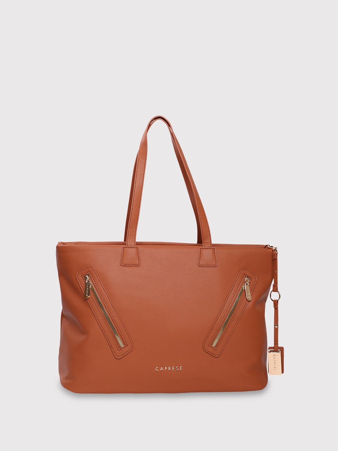 

Caprese PU Structured Shoulder Bag, Tan