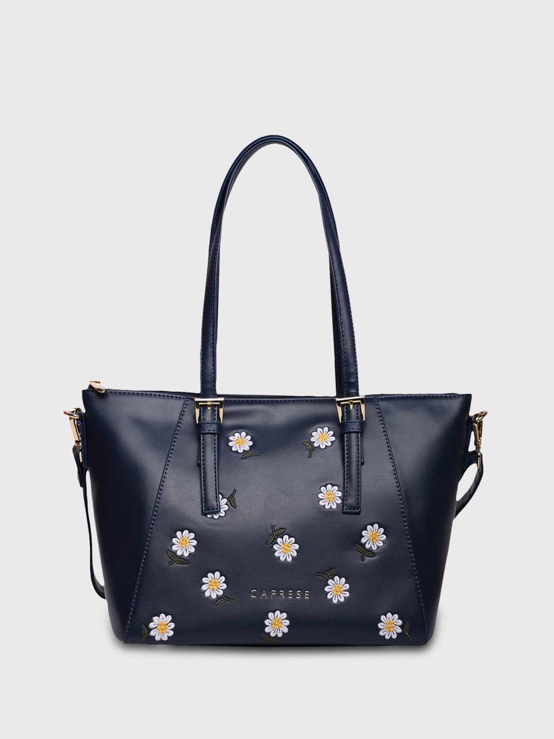 

Caprese Floral Embroidered Shoulder Bag, Blue