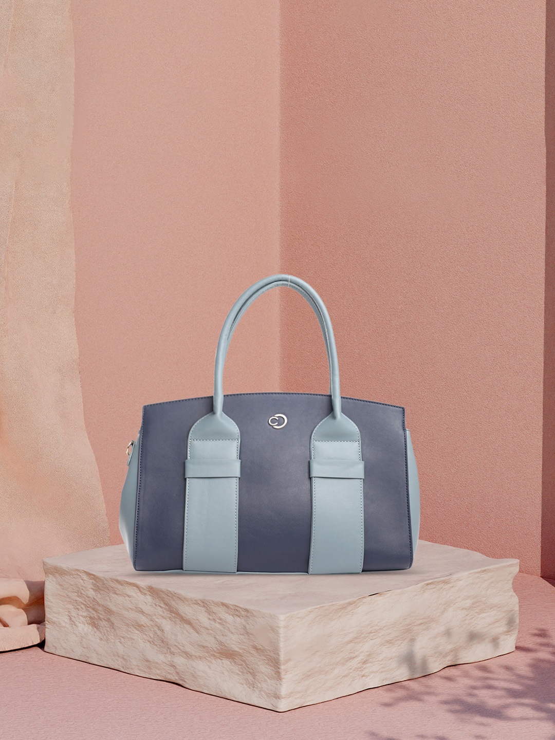 

Caprese Structured Handheld Bag, Blue