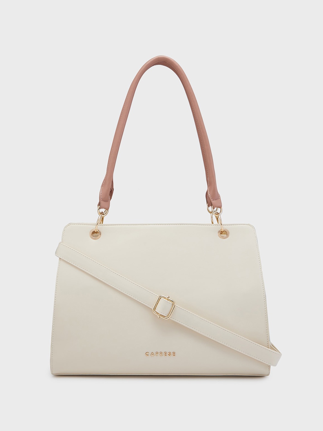 

Caprese PU Structured Shoulder Bag, Beige