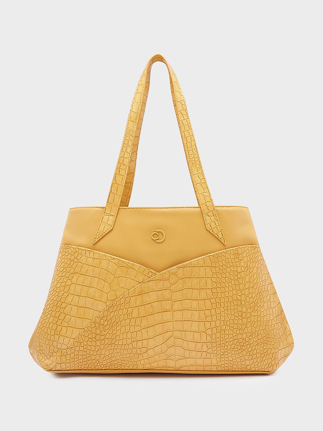 

Caprese Textured PU Shopper Shoulder Bag, Orange