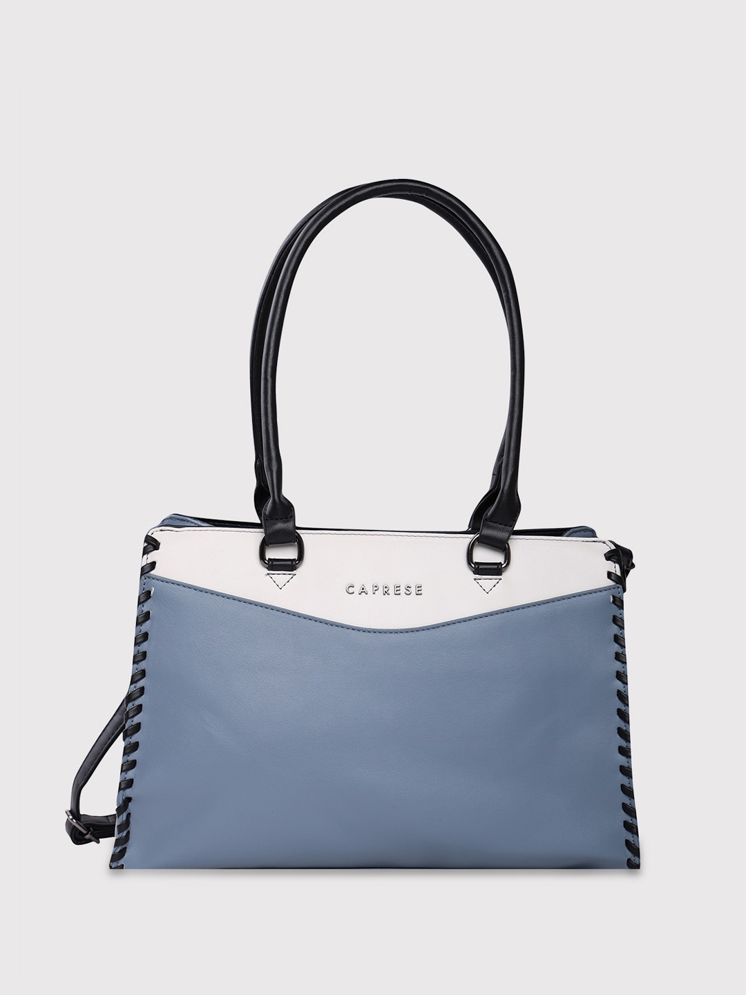 

Caprese Colourblocked Structured Shoulder Bag, Blue