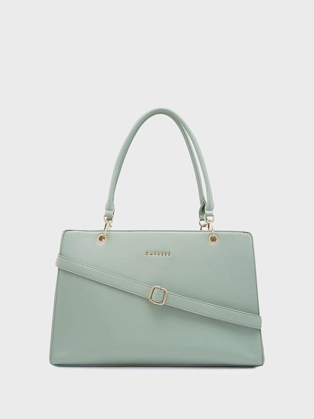 

Caprese Structured Handheld Bag, Sea green