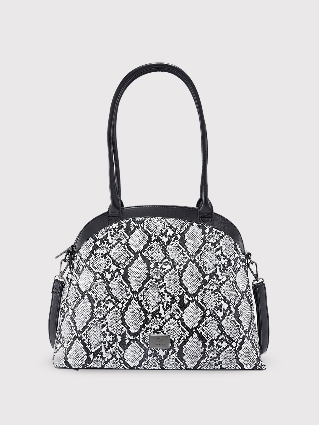 

Caprese Animal Textured Structured Handheld Bag, Black