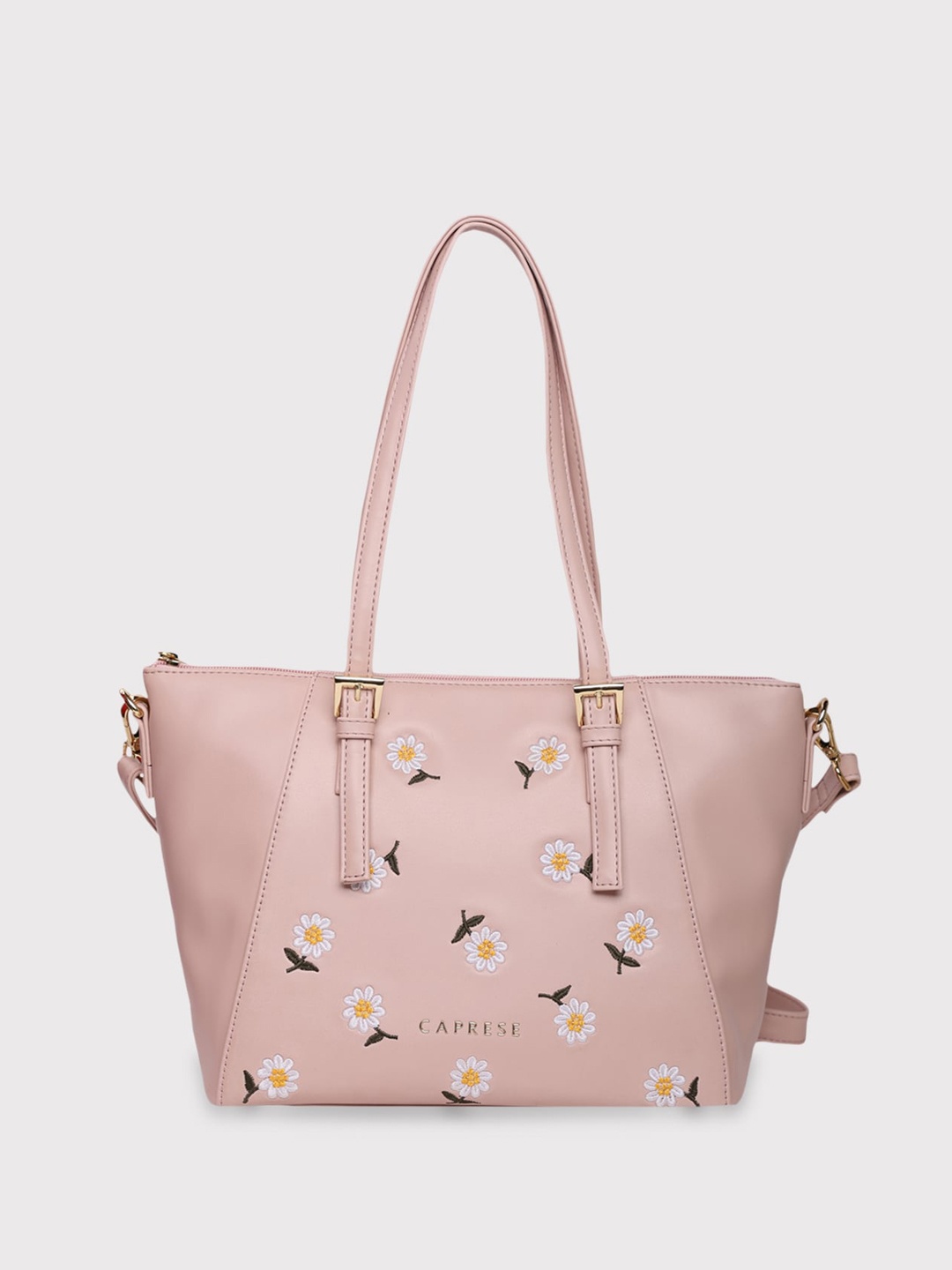 

Caprese Floral Structured Shoulder Bag, Pink